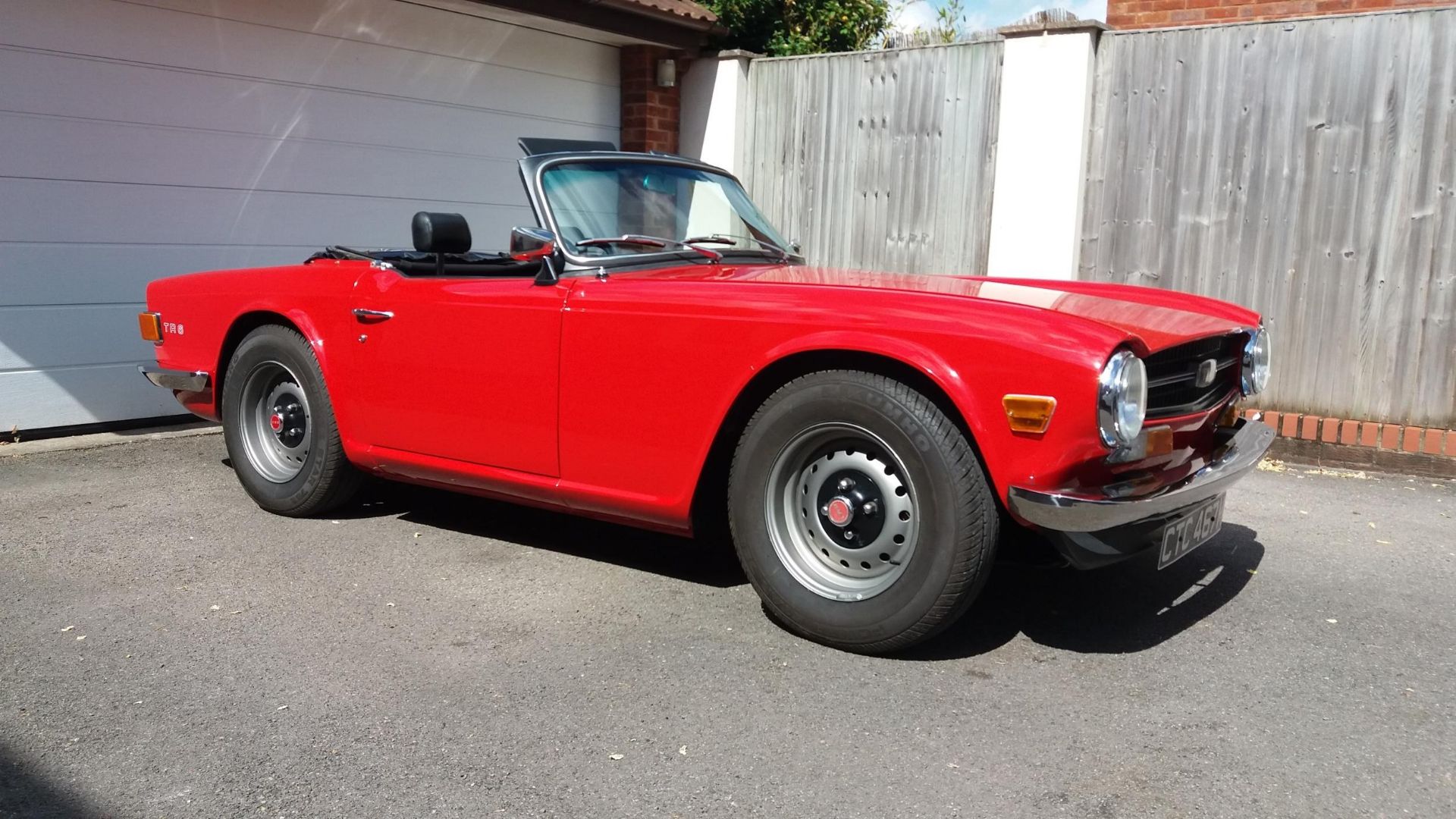 1974 Triumph TR6 Registration number CTC 467M Red with black interior Converted to RHD Fully - Image 2 of 36