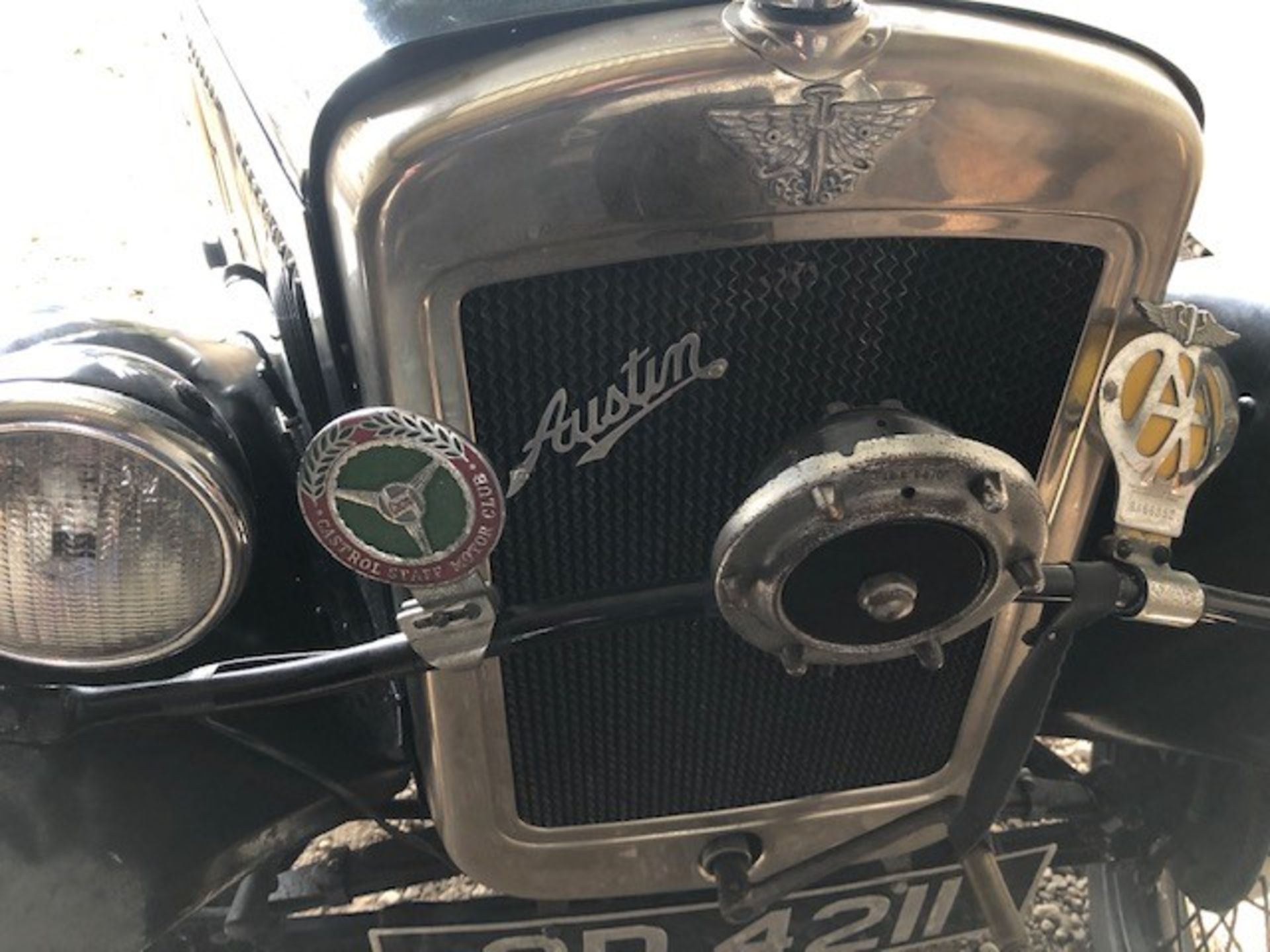 1932 Austin 7 Tourer Registration number OD 4211 Green with black mudguards and black interior - Image 21 of 30