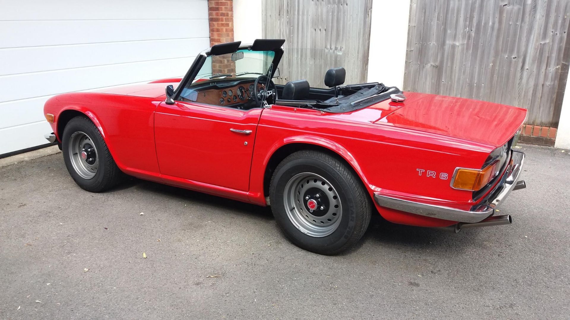 1974 Triumph TR6 Registration number CTC 467M Red with black interior Converted to RHD Fully - Image 18 of 36