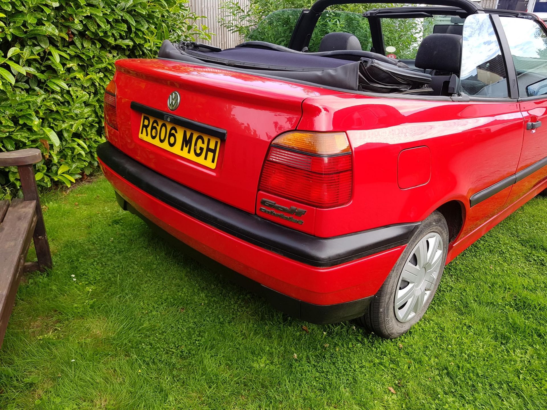 1997 VW Golf Cabriolet Best bid to be submitted Registration number R606 MGH Red with grey - Image 3 of 8