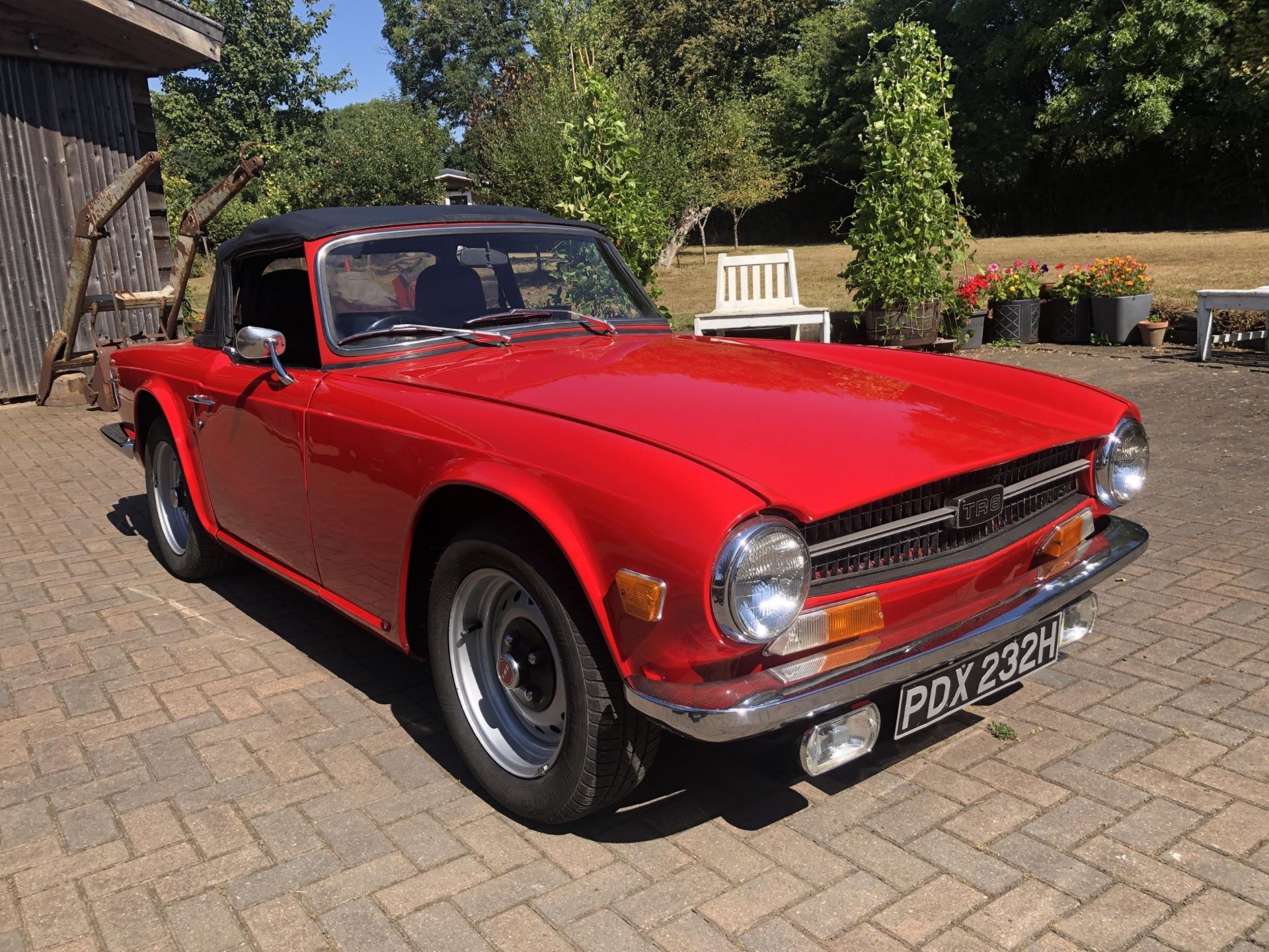 1970 Triumph TR6 Registration number PDX 232H Chassis number CP51529 Engine number CP51477HL Red - Image 36 of 58