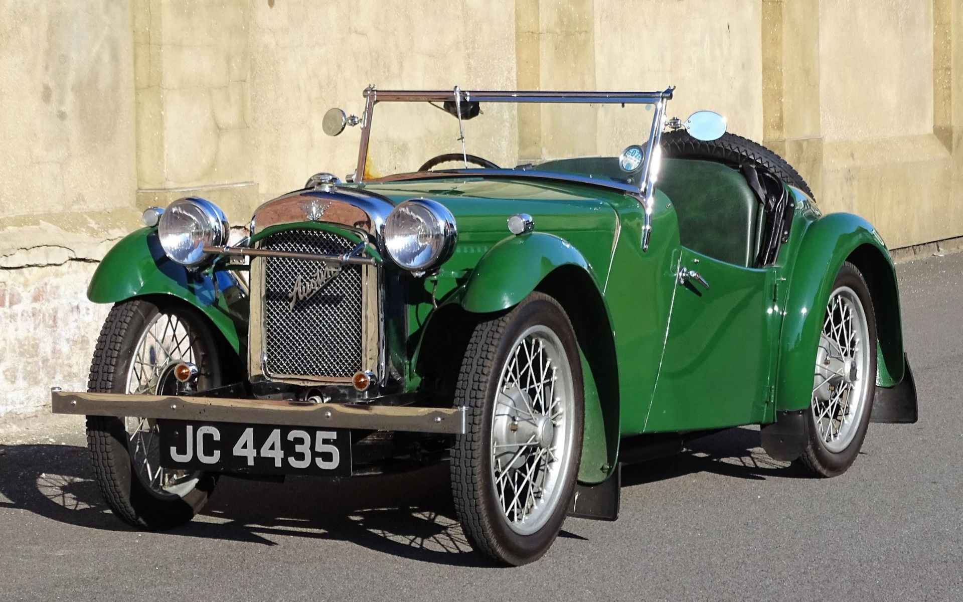 1937 Austin Seven Nippy Registration number JC 4435 Chassis number A/EB263186 Green with a green