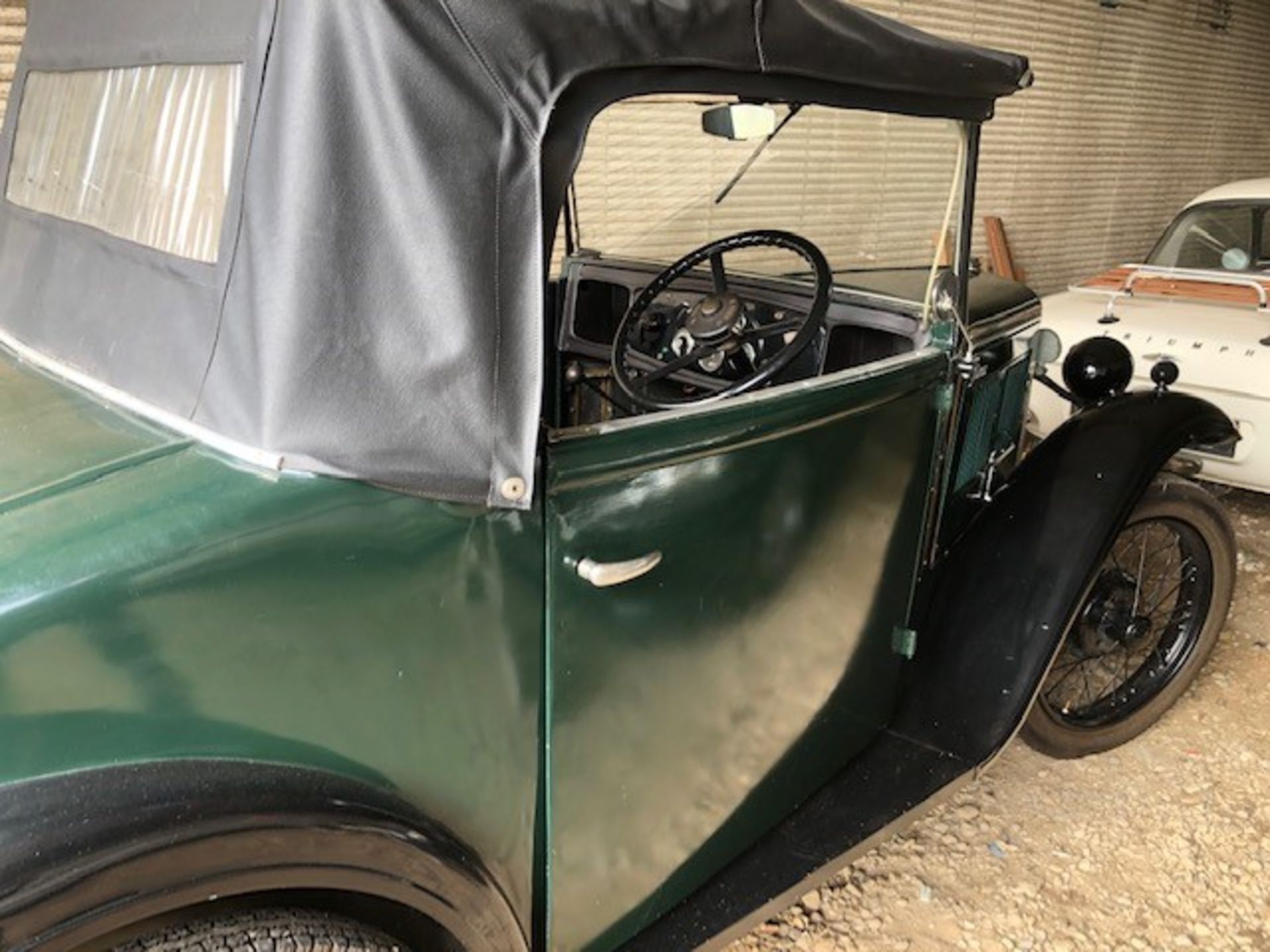 1932 Austin 7 Tourer Registration number OD 4211 Green with black mudguards and black interior - Image 16 of 30