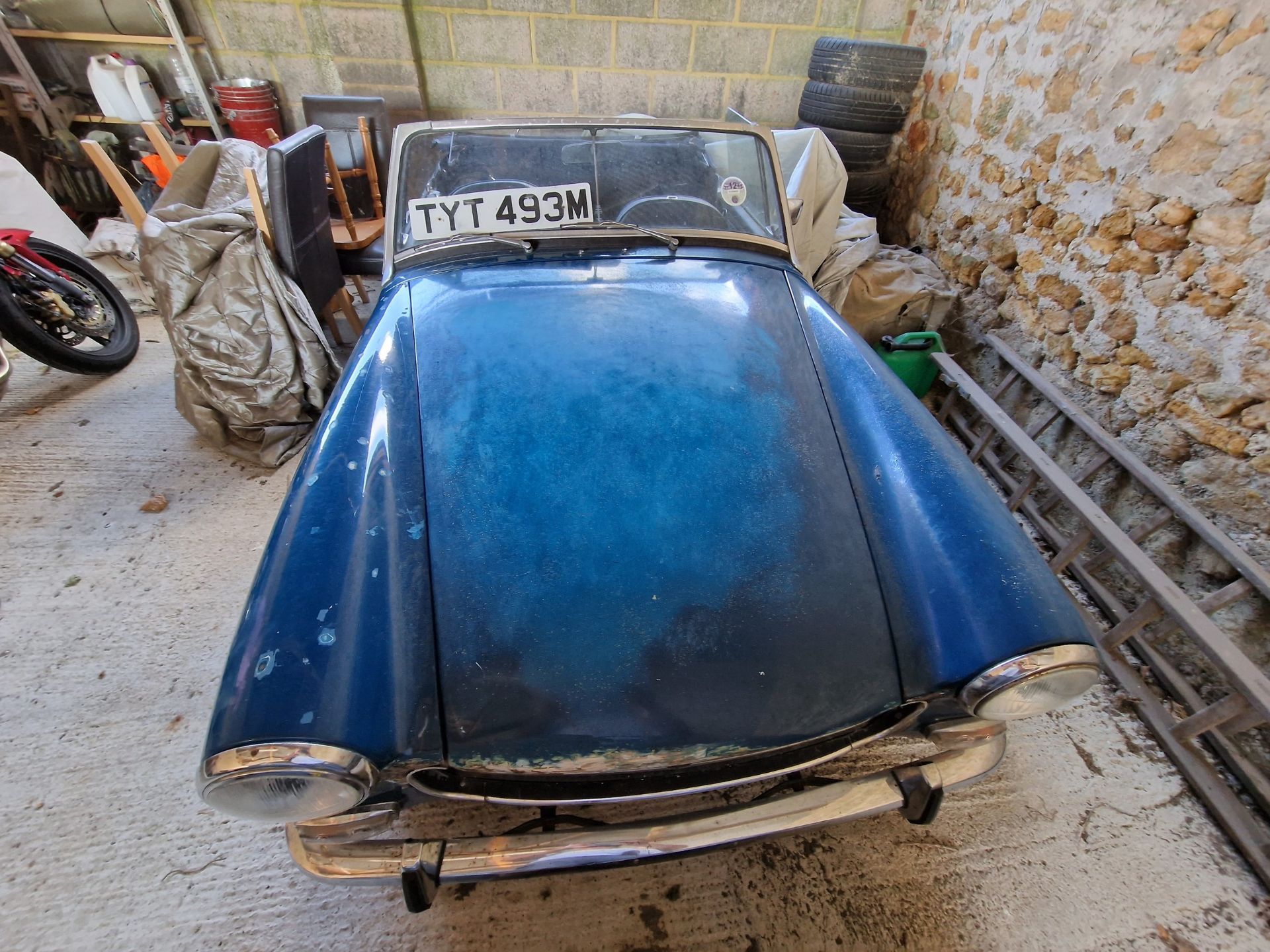 1973 MG Midget 1275 Being sold without reserve Registration number TYT 493M Blue with black interior - Image 2 of 16