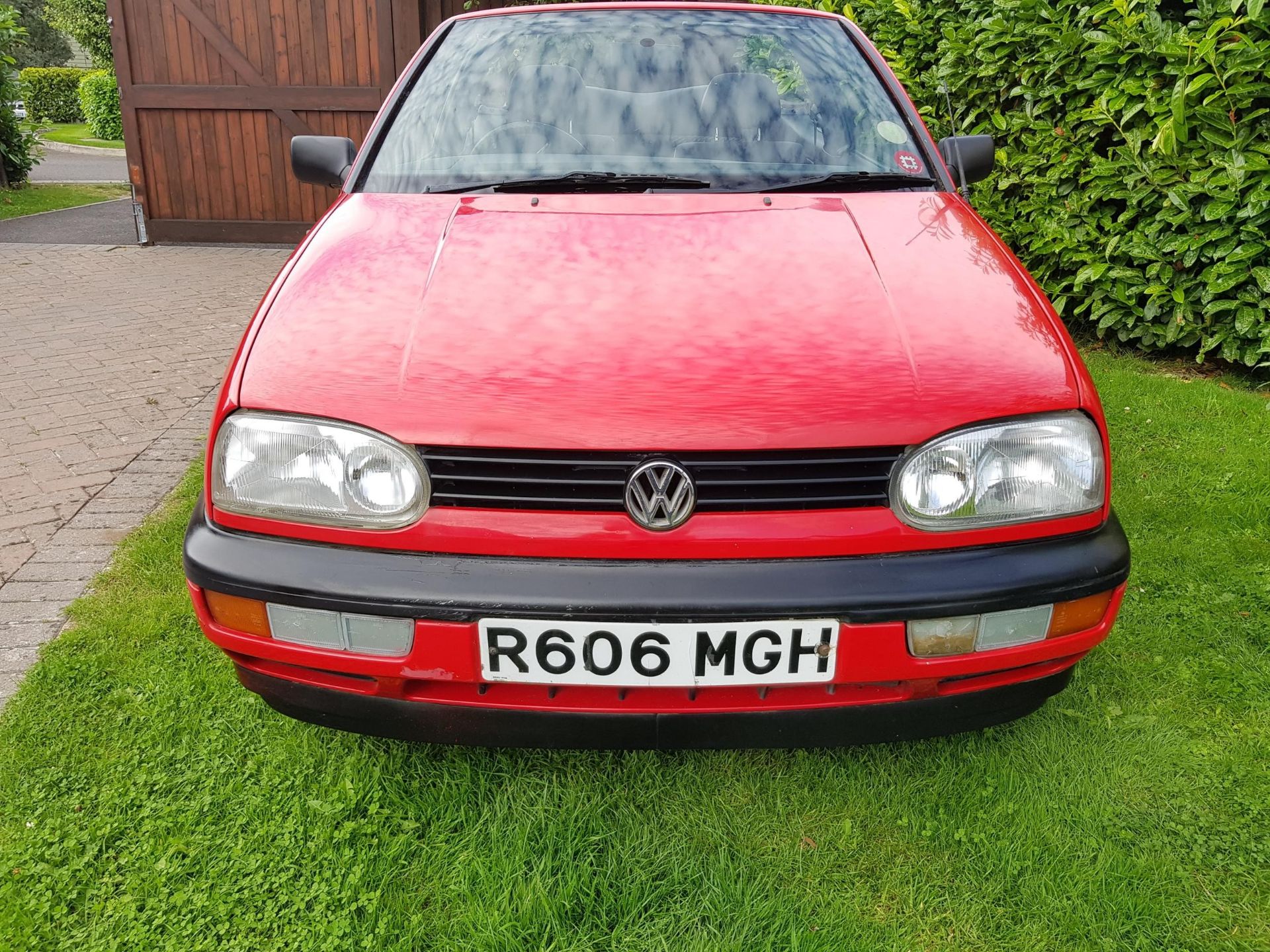 1997 VW Golf Cabriolet Best bid to be submitted Registration number R606 MGH Red with grey - Image 2 of 8