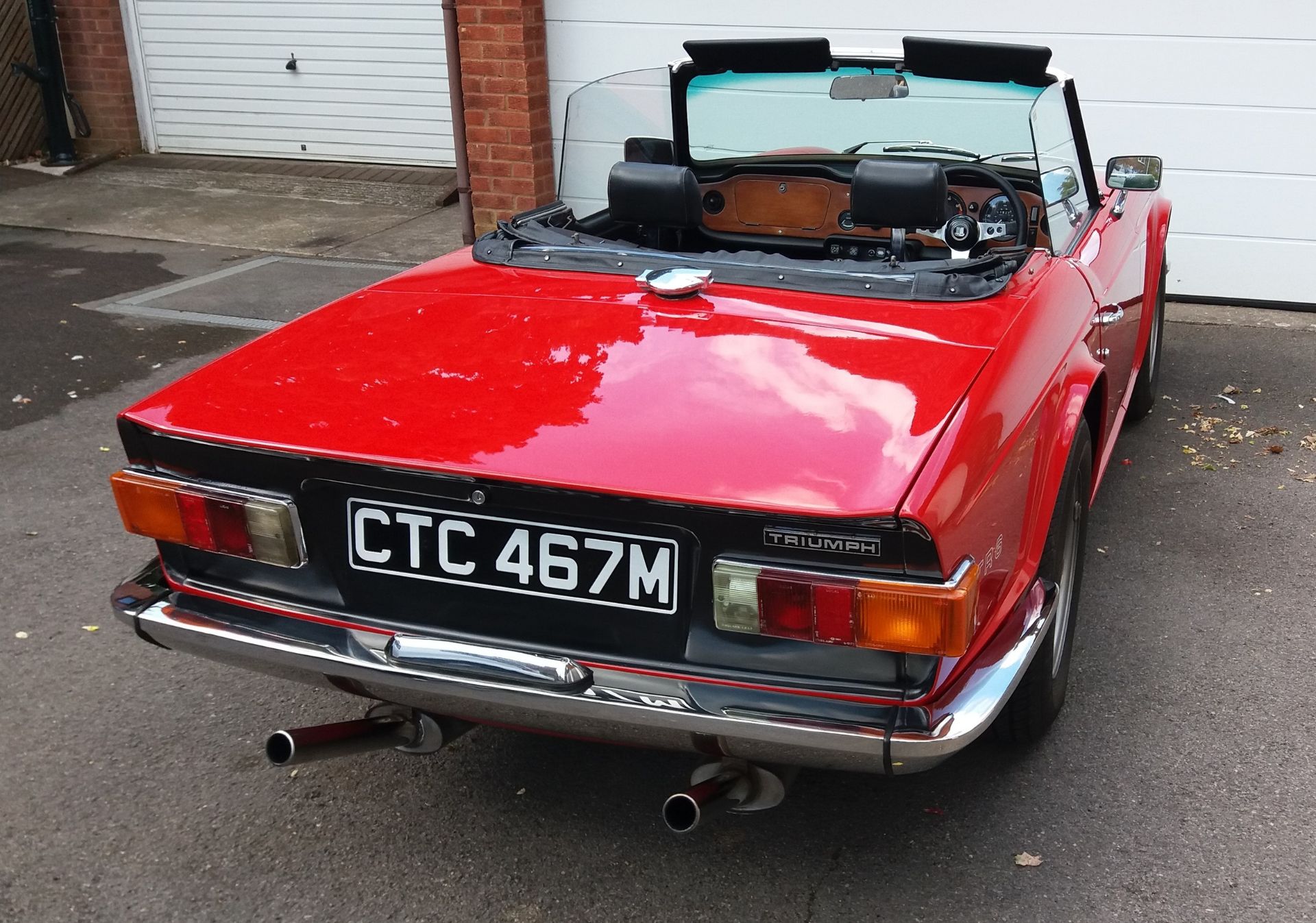 1974 Triumph TR6 Registration number CTC 467M Red with black interior Converted to RHD Fully