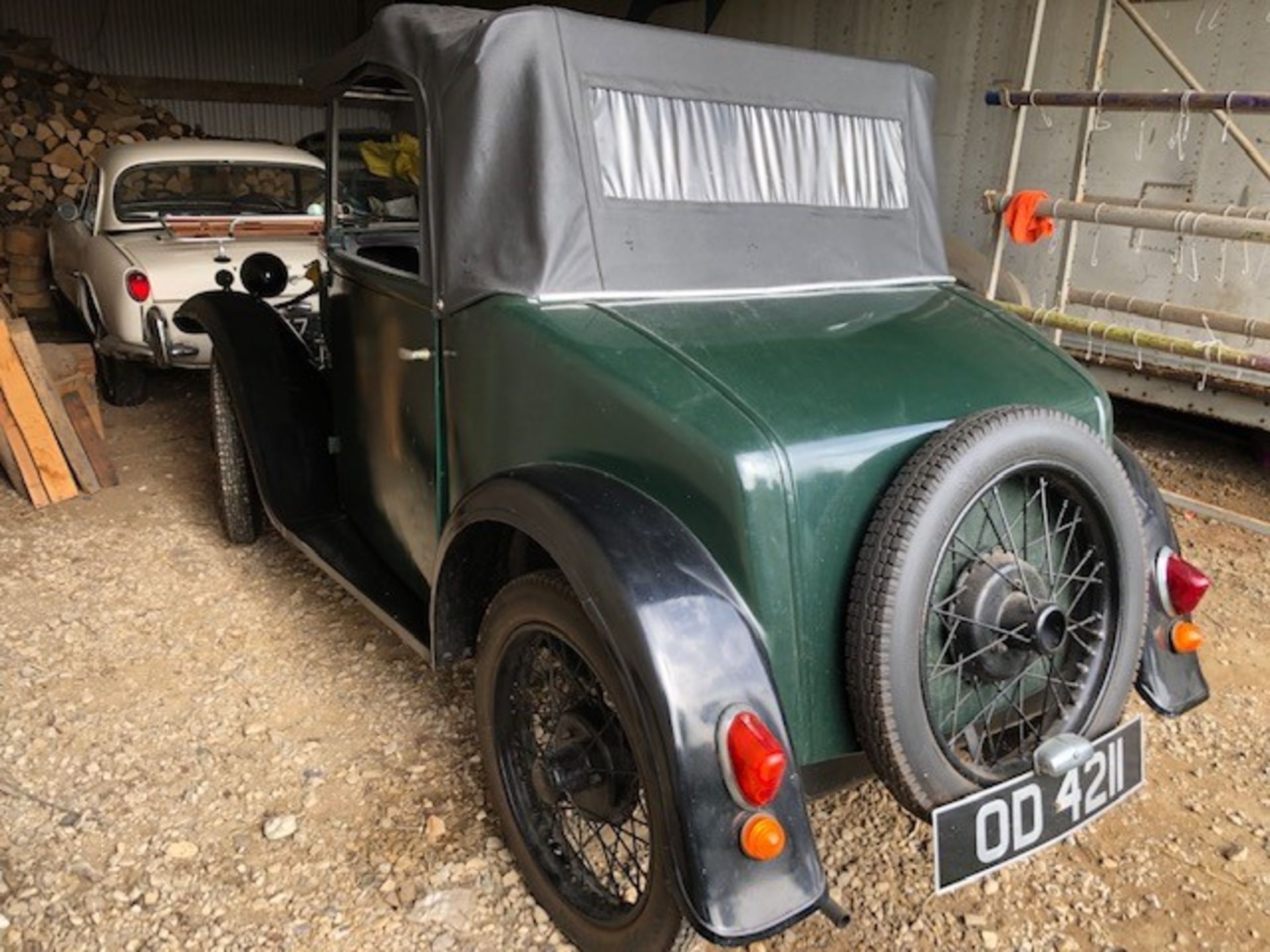 1932 Austin 7 Tourer Registration number OD 4211 Green with black mudguards and black interior - Image 17 of 30