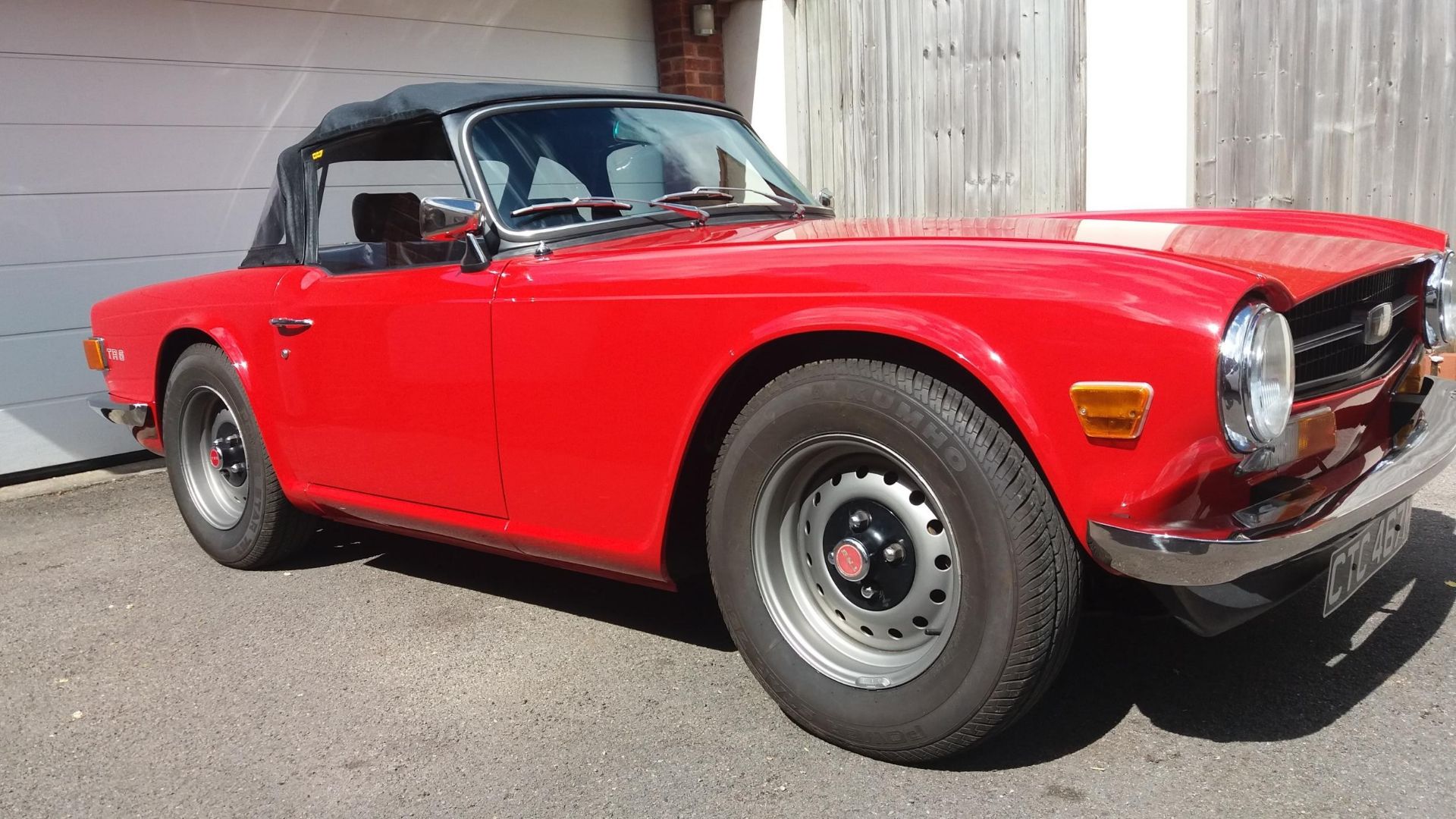 1974 Triumph TR6 Registration number CTC 467M Red with black interior Converted to RHD Fully - Image 30 of 36
