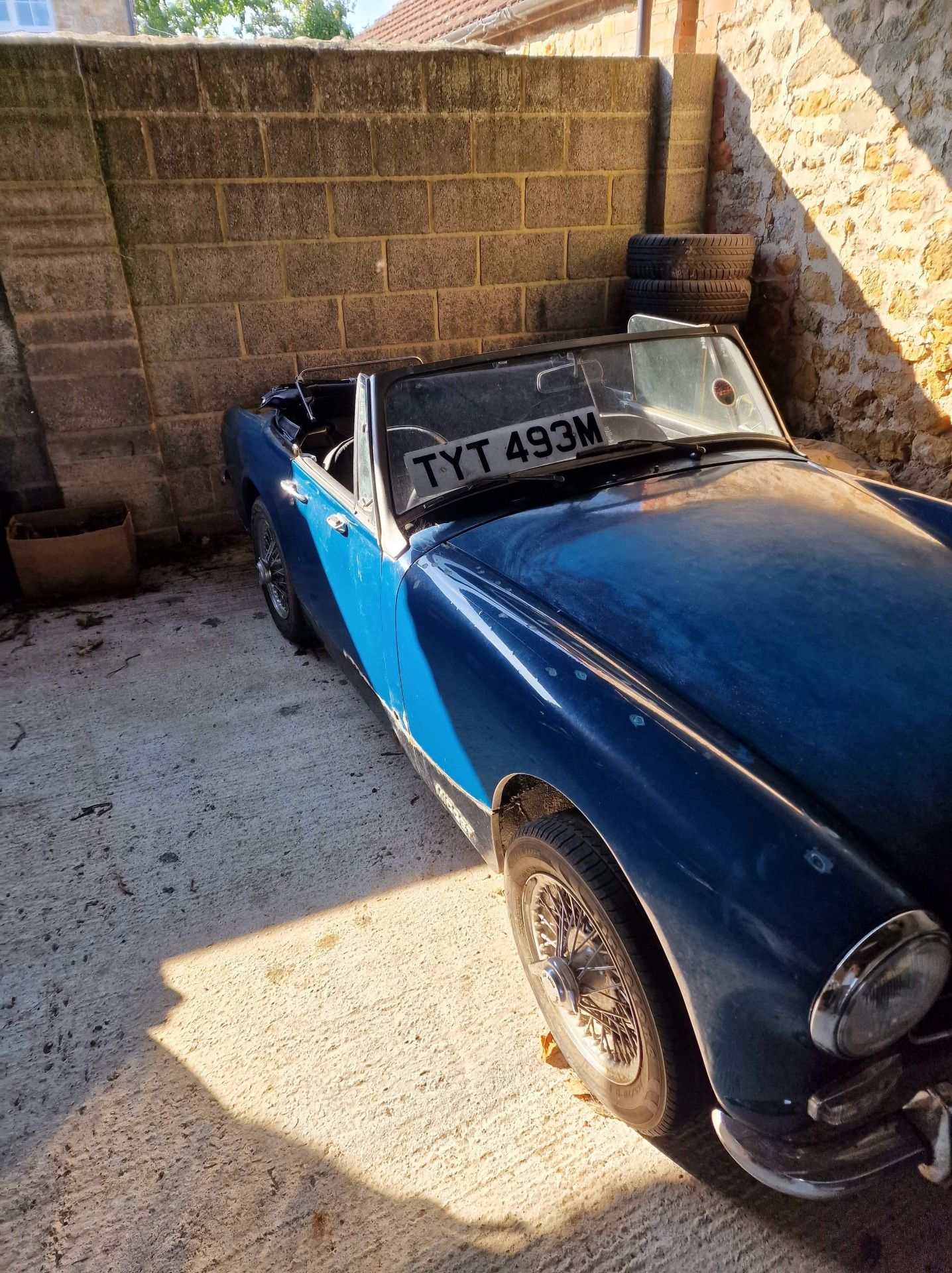 1973 MG Midget 1275 Being sold without reserve Registration number TYT 493M Blue with black interior - Image 7 of 16