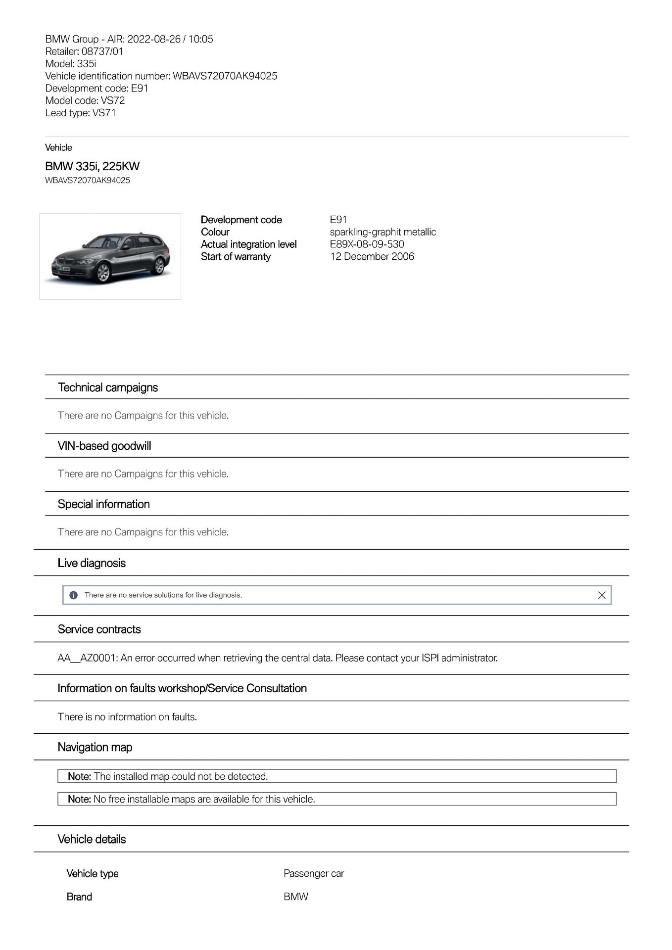 2006 BMW 335i M Sport Touring Manual - Image 29 of 31