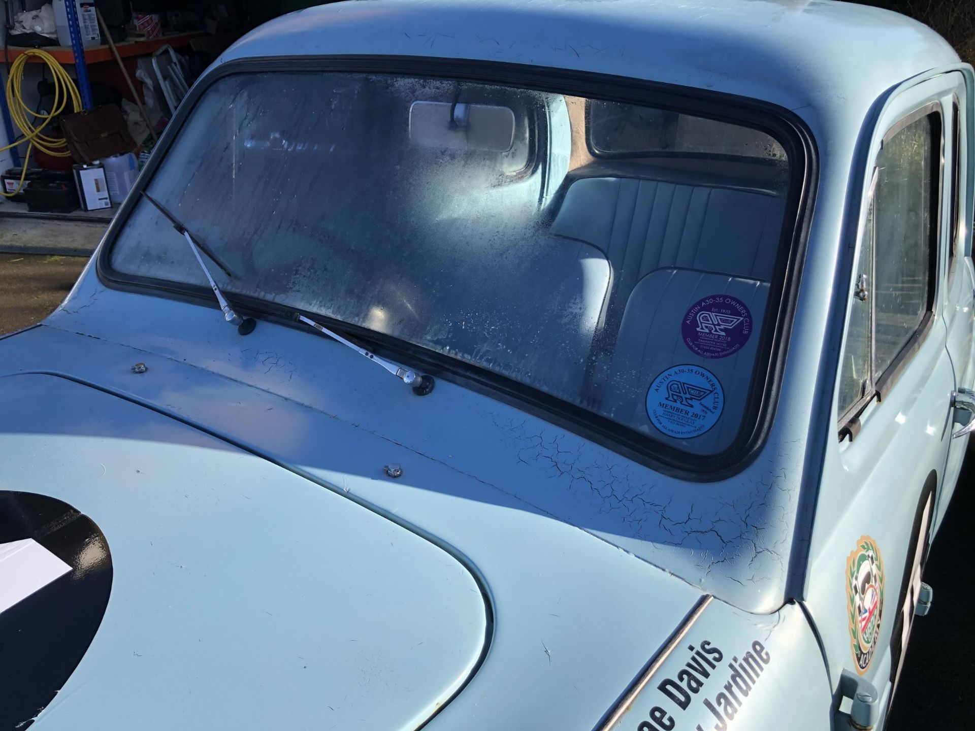 1957 Austin A35 Registration number XRL 634A Chassis number AS5HCS26284 Speedwell blue with two tone - Image 10 of 37