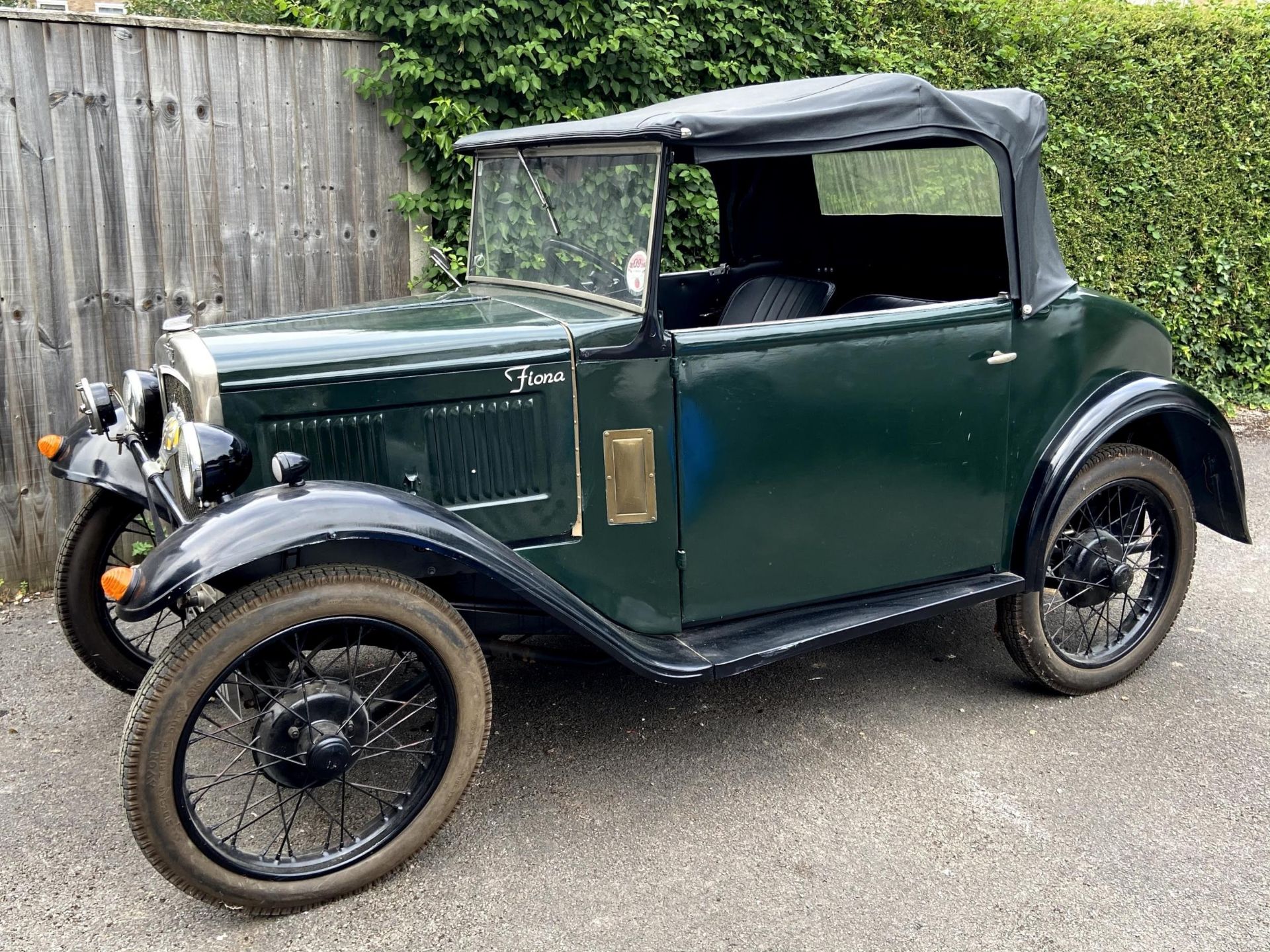 1932 Austin 7 Tourer Registration number OD 4211 Green with black mudguards and black interior