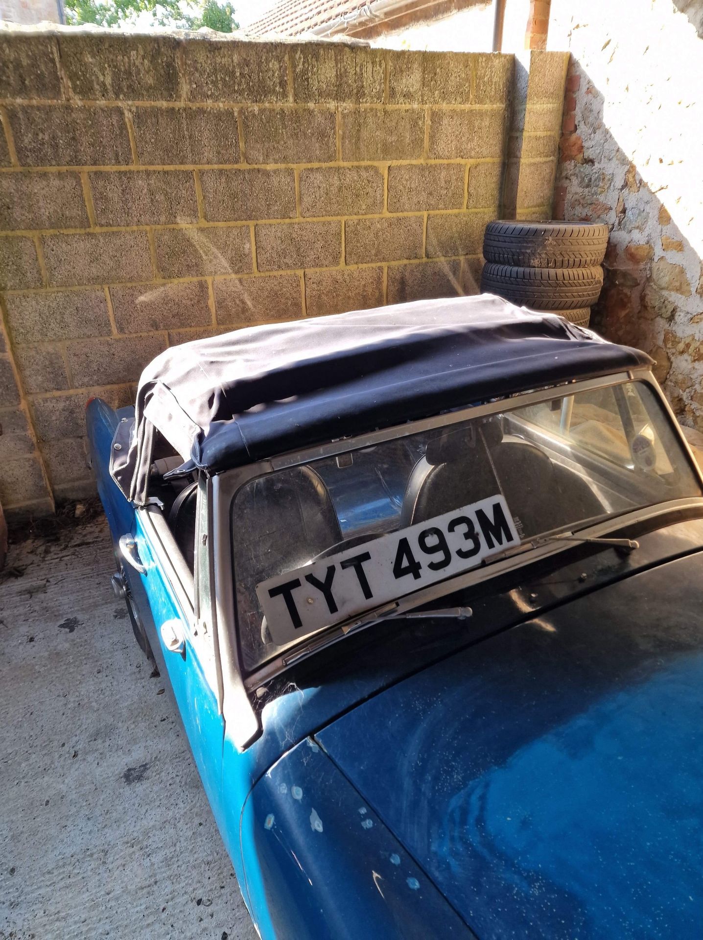 1973 MG Midget 1275 Being sold without reserve Registration number TYT 493M Blue with black interior - Image 15 of 16