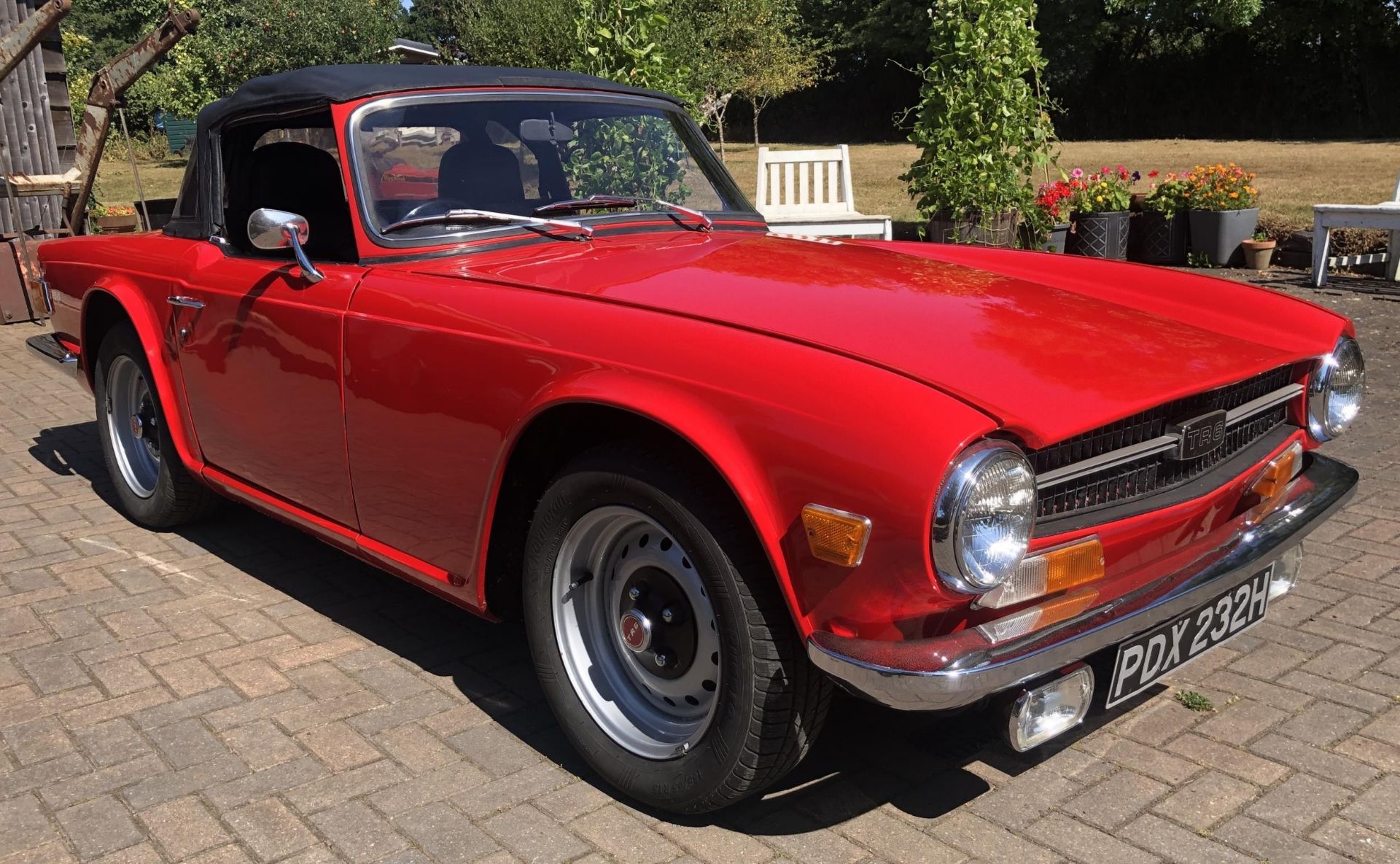 1970 Triumph TR6 Registration number PDX 232H Chassis number CP51529 Engine number CP51477HL Red - Image 2 of 58