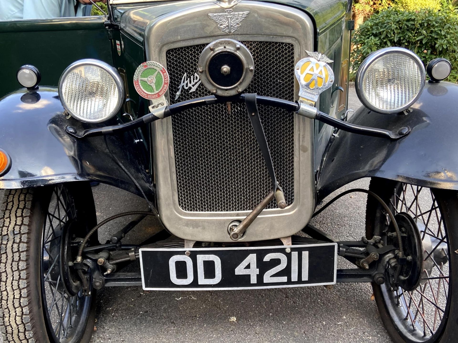 1932 Austin 7 Tourer Registration number OD 4211 Green with black mudguards and black interior - Image 15 of 30