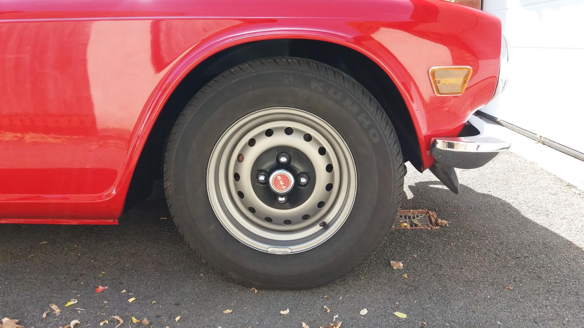 1974 Triumph TR6 Registration number CTC 467M Red with black interior Converted to RHD Fully - Image 10 of 36