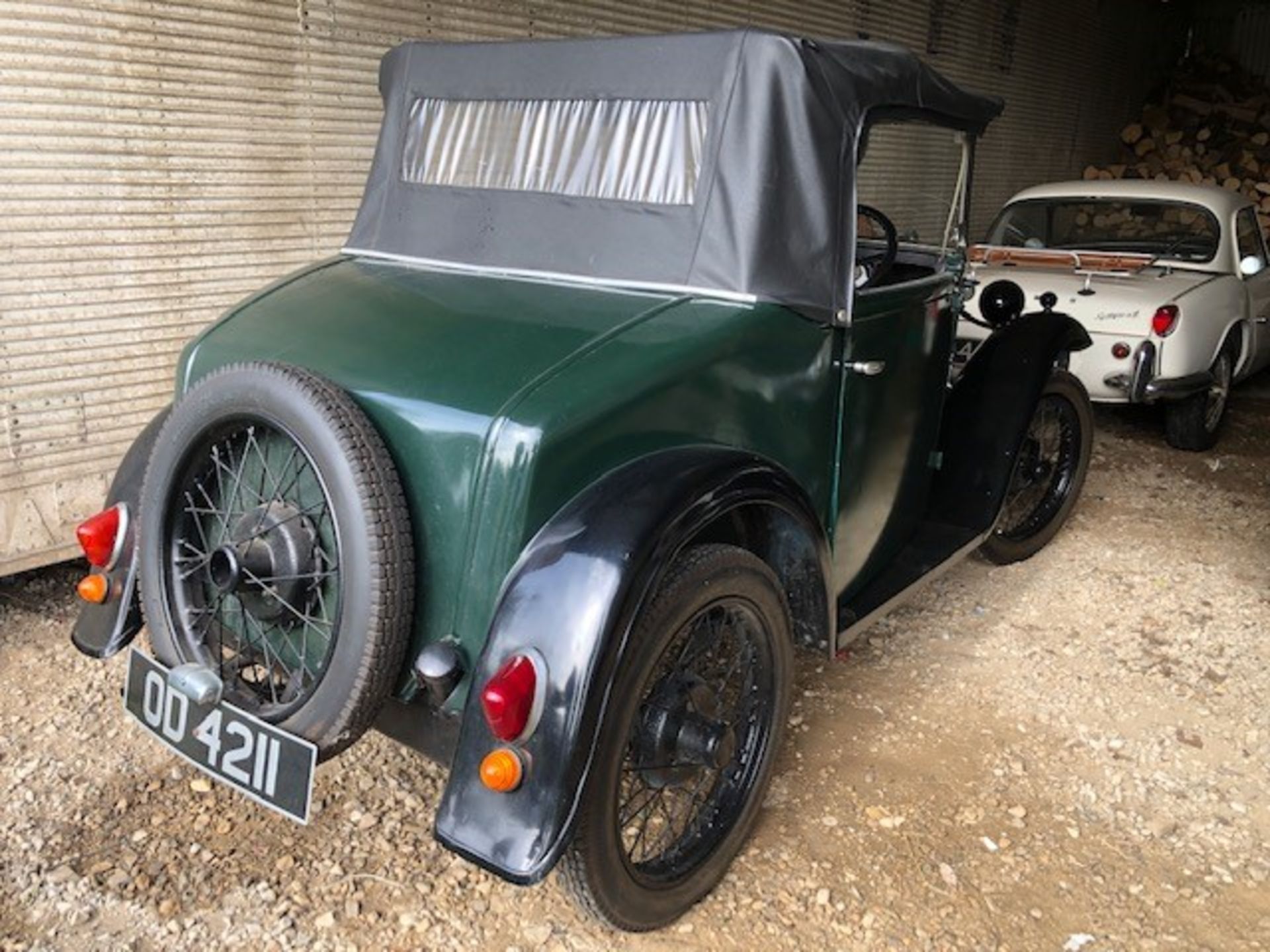 1932 Austin 7 Tourer Registration number OD 4211 Green with black mudguards and black interior - Image 19 of 30