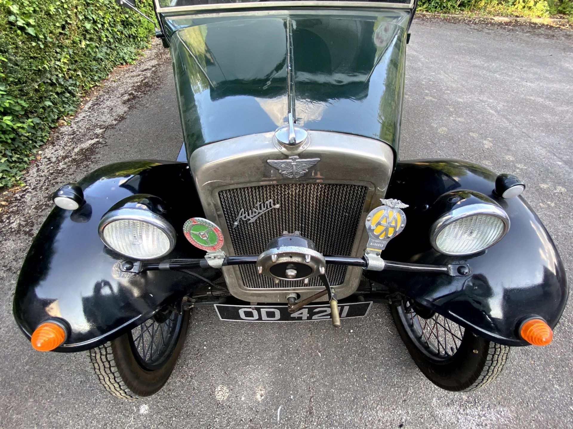 1932 Austin 7 Tourer Registration number OD 4211 Green with black mudguards and black interior - Image 12 of 30