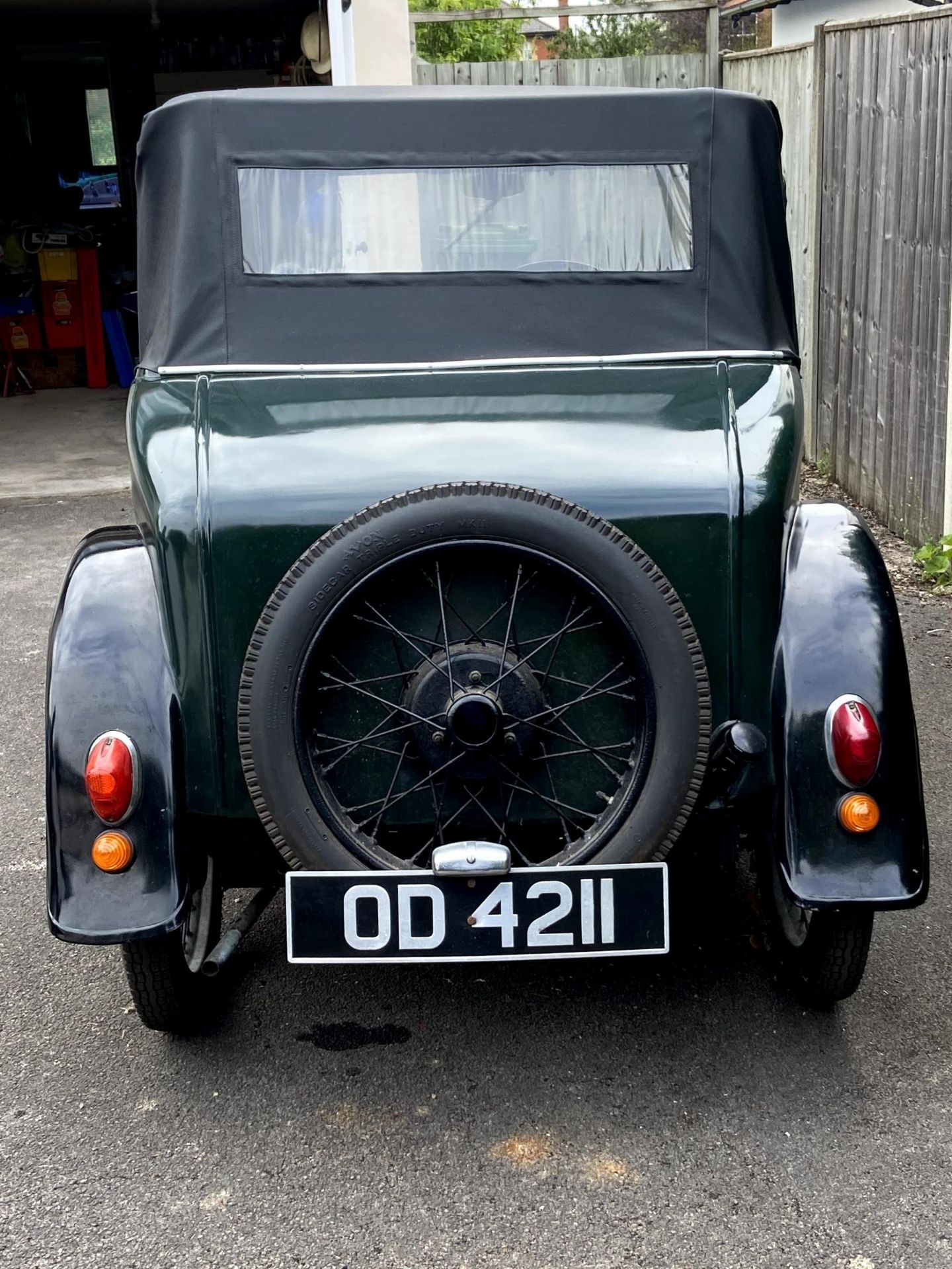 1932 Austin 7 Tourer Registration number OD 4211 Green with black mudguards and black interior - Image 11 of 30