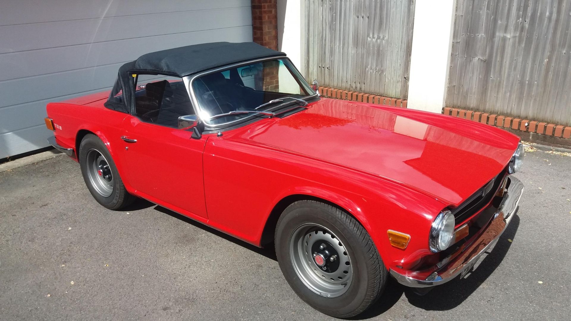 1974 Triumph TR6 Registration number CTC 467M Red with black interior Converted to RHD Fully - Image 31 of 36