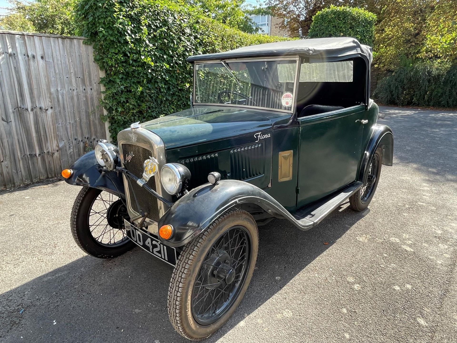 1932 Austin 7 Tourer Registration number OD 4211 Green with black mudguards and black interior - Image 2 of 30