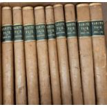 A run of Vanity Fair magazines, from 1891-1906, in nine leather and cloth bound vols. These