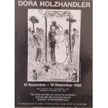 Dora Holzhandler (British 1928-2015), Exhibition poster for 16th November - 16th December 1992, at