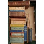 The Story Of The Life Of Mackay Of Uganda, by his Sister, and assorted books on Africa (box)