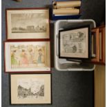 Assorted pictures and prints to include vintage school pictures (qty)