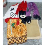 Assorted textiles and costumes (2 boxes)