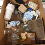 Assorted glass and other items (box)