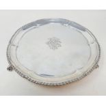 A Victorian silver salver, London 1892, 7.2 ozt Provenance: From a large single owner collection