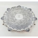 A Victorian silver salver, London 1896, 21.43 ozt Provenance: From a large single owner collection