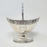 A George III silver swing handled sugar bowl, London 1792, 5.3 ozt Provenance: From a large single