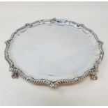 A Victorian silver salver, Sheffield 1897, 12.6 ozt Provenance: From a large single owner collection