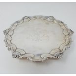 A George II silver salver, London 1753, 13 ozt Provenance: From a large single owner collection of