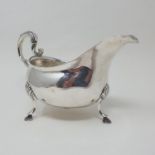 A George II Irish silver sauce boat, 1739,18.9 ozt, Provenance: From a large single owner collection