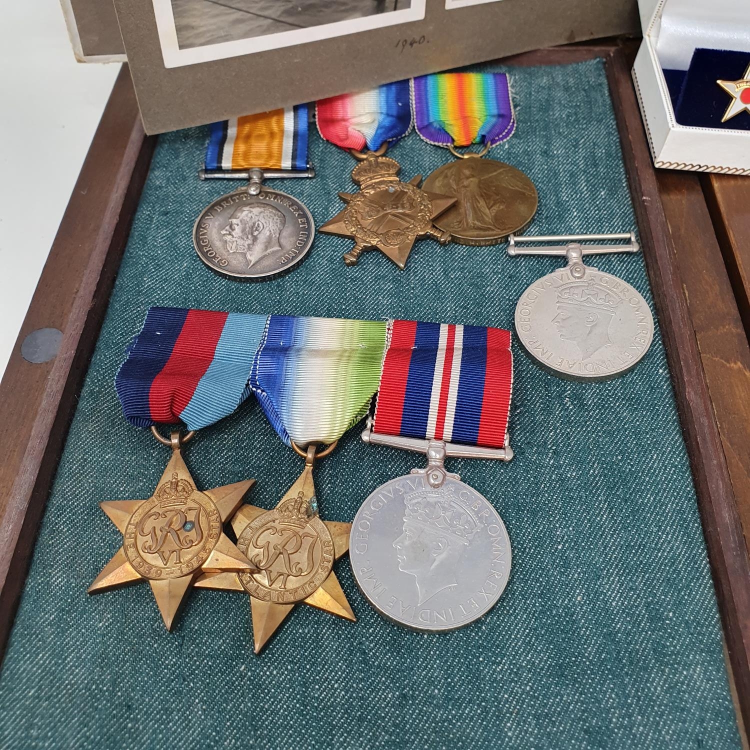 The White group of family medals, comprising a 1914-15 Star trio, awarded to 9479 L Cpl G H White - Image 7 of 9