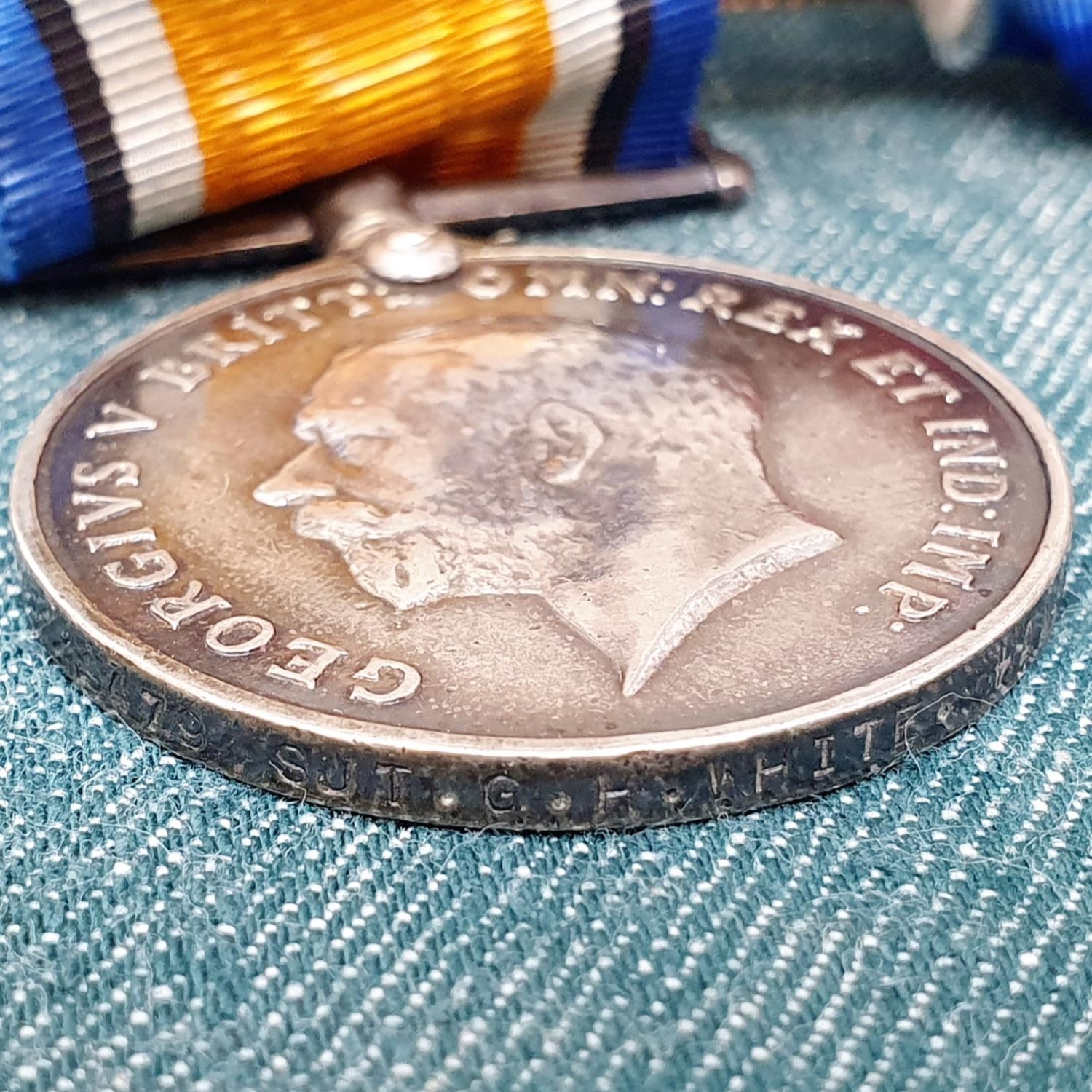 The White group of family medals, comprising a 1914-15 Star trio, awarded to 9479 L Cpl G H White - Image 9 of 9