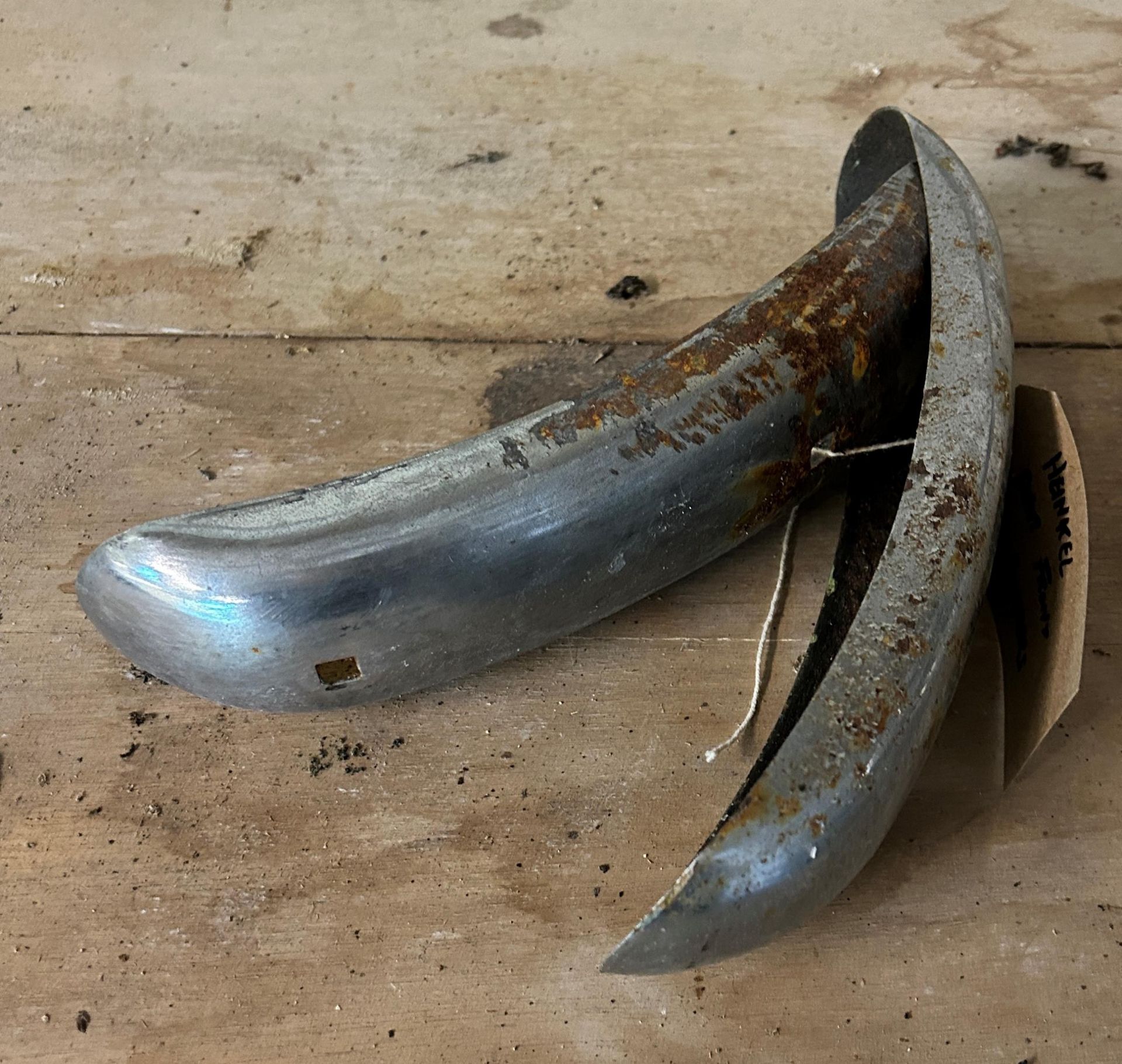 A pair of Heinkel front quarter bumpers Being sold without reserve