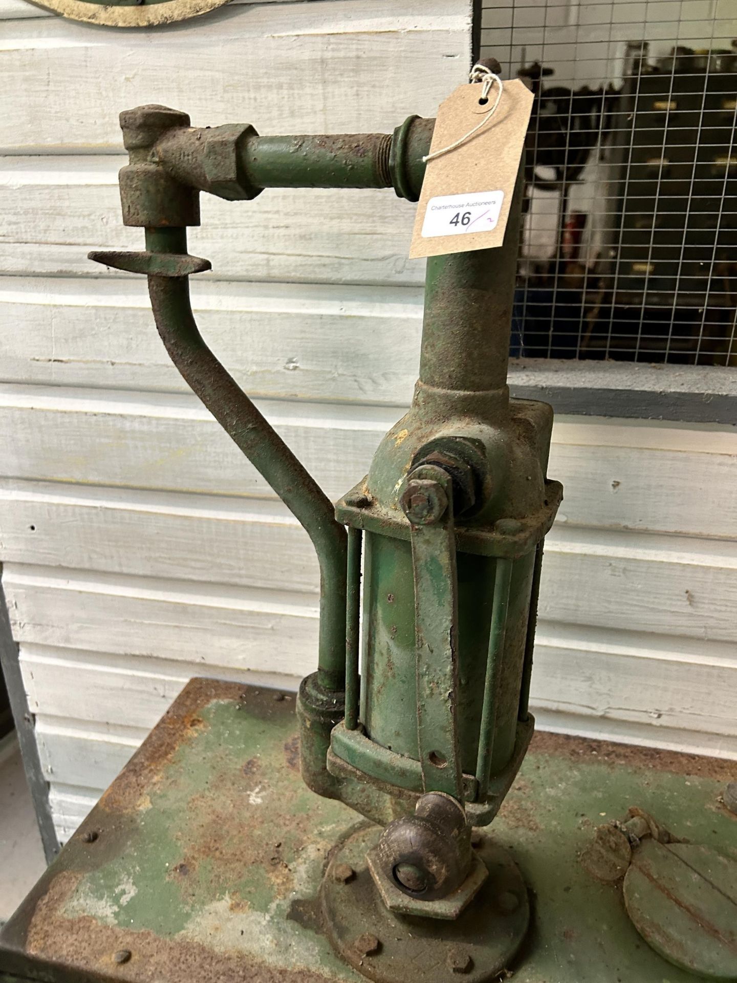 A forecourt oil dispenser and tank, 61 cm wide and another tank (2) Being sold without reserve - Image 3 of 4