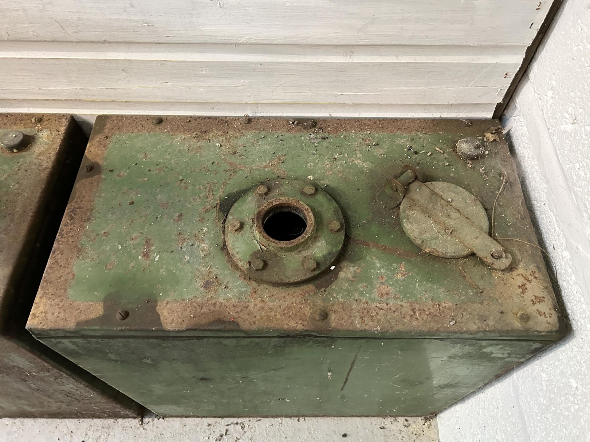 A forecourt oil dispenser and tank, 61 cm wide and another tank (2) Being sold without reserve - Image 2 of 4