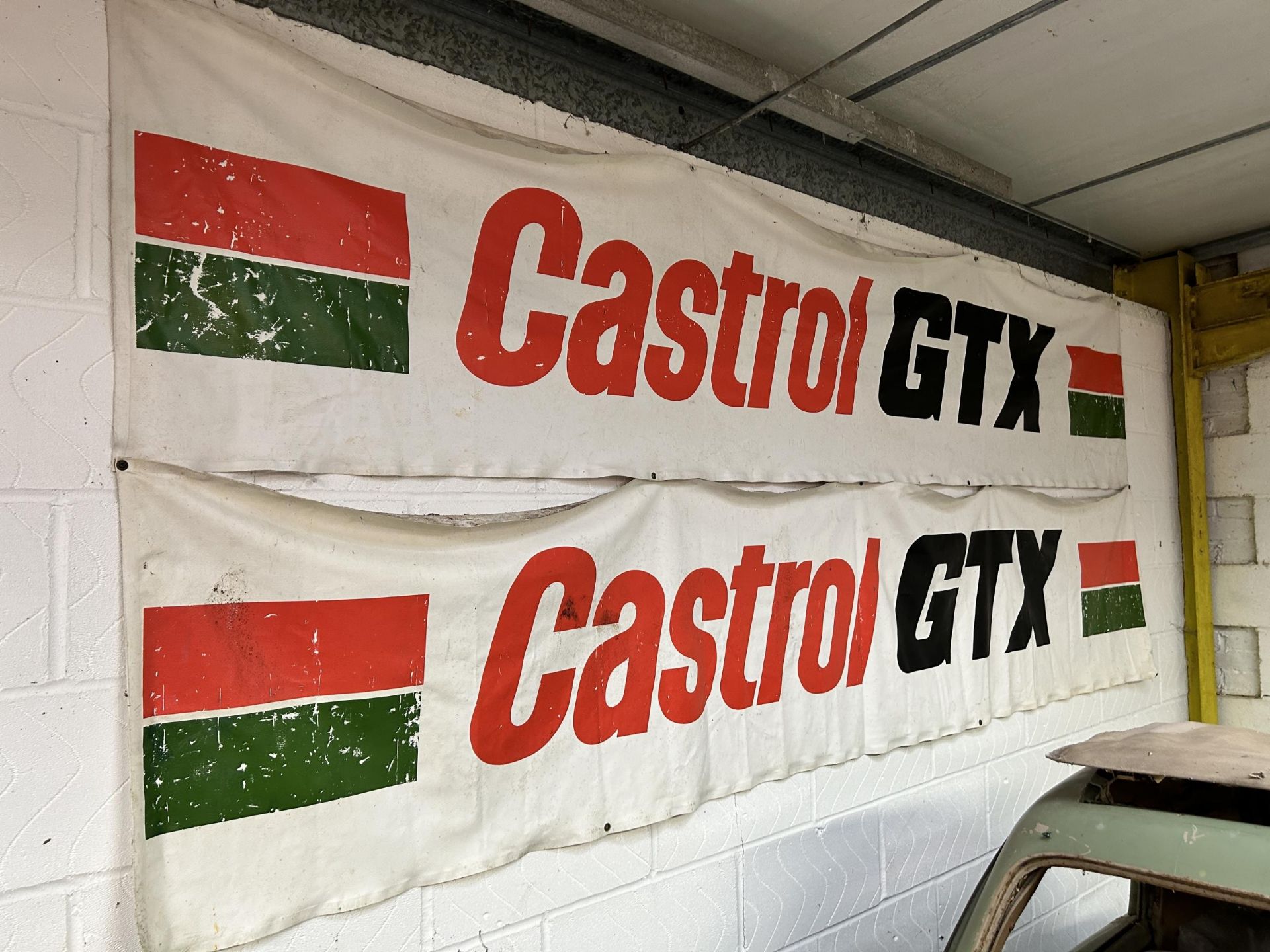 A pair of Castrol GTX banners, 60 x 295 cm Being sold without reserve - Image 2 of 2