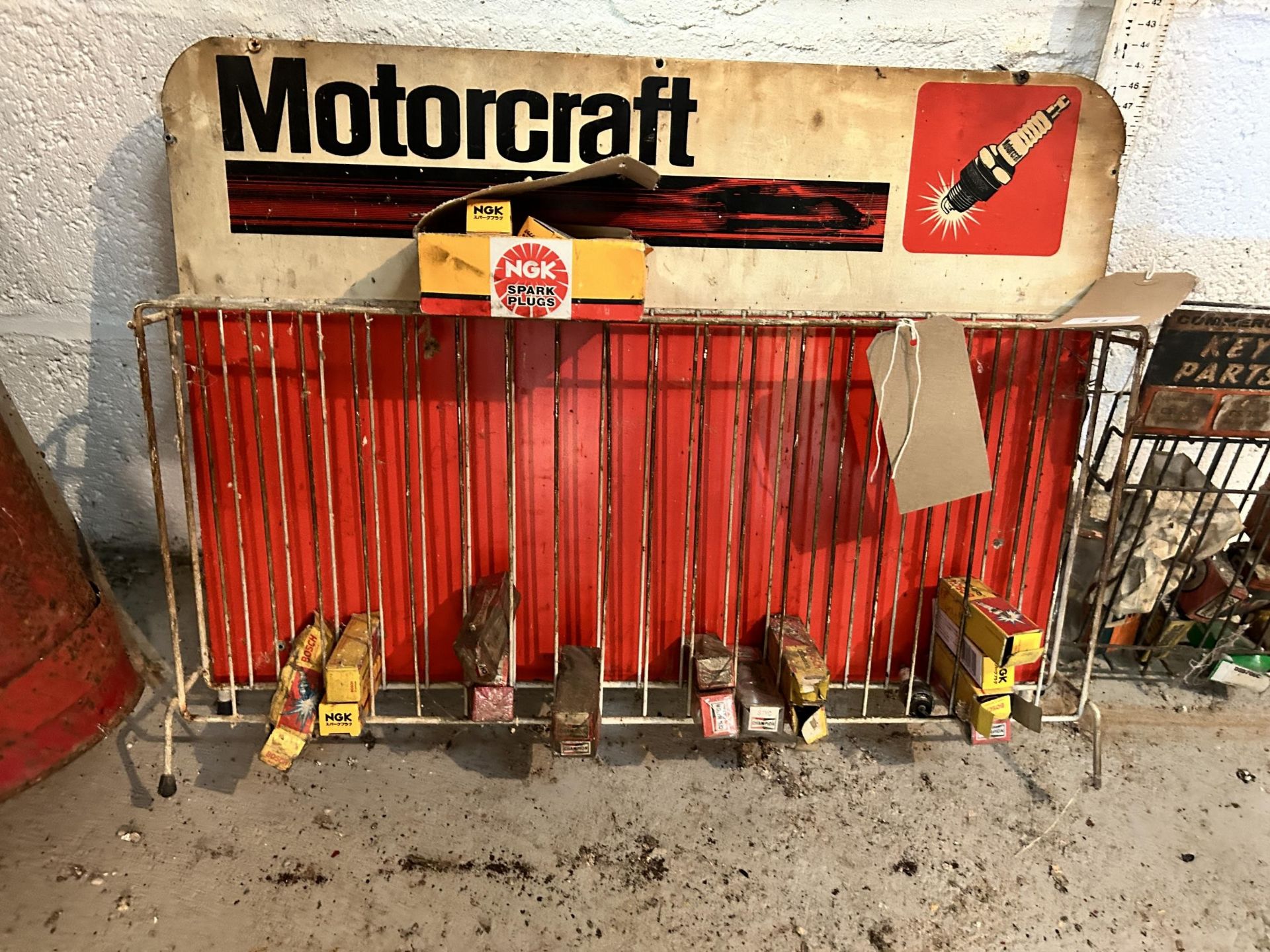 A Motorcraft Garage Sparkplug dispenser, 61 cm wide, a Commercial Ignition Key Parts/Ignition Spares - Image 3 of 4