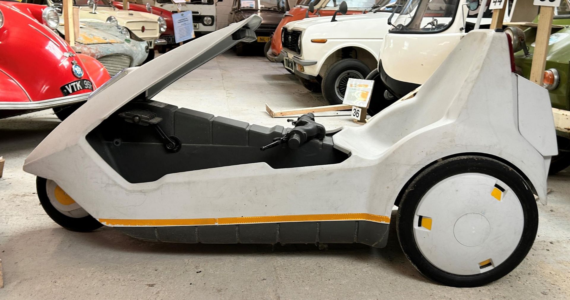 A Sinclair C5 electrically assisted pedal cycle, circa 1985 Being sold without reserve no battery