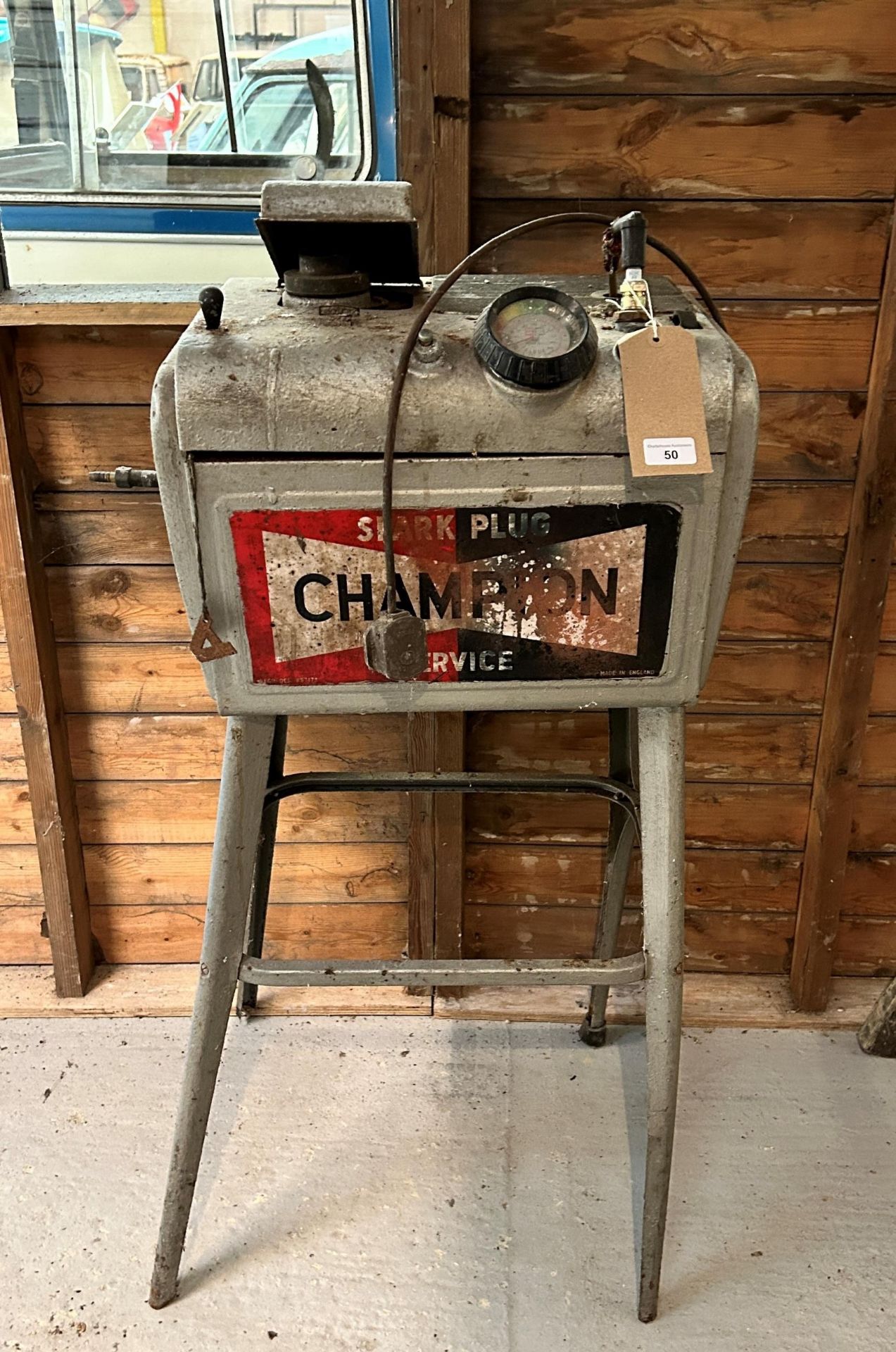 A Champion Spark Plug Service workshop machine Being sold without reserve