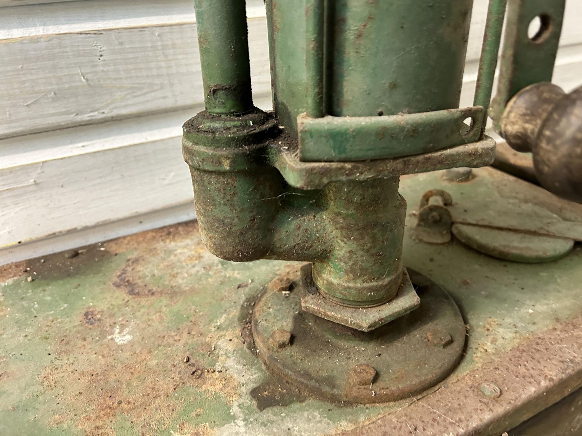 A forecourt oil dispenser and tank, 61 cm wide and another tank (2) Being sold without reserve - Image 4 of 4