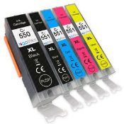 RRP £17.21 - 4 Go Inks Set of 6 Ink Cartridges to replace Canon PGI-550 & CLI-551