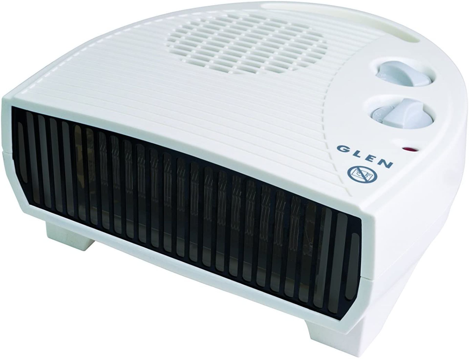 RRP - £ 29.99 Glen GD0030 3kw Fan Heater with Thermostat