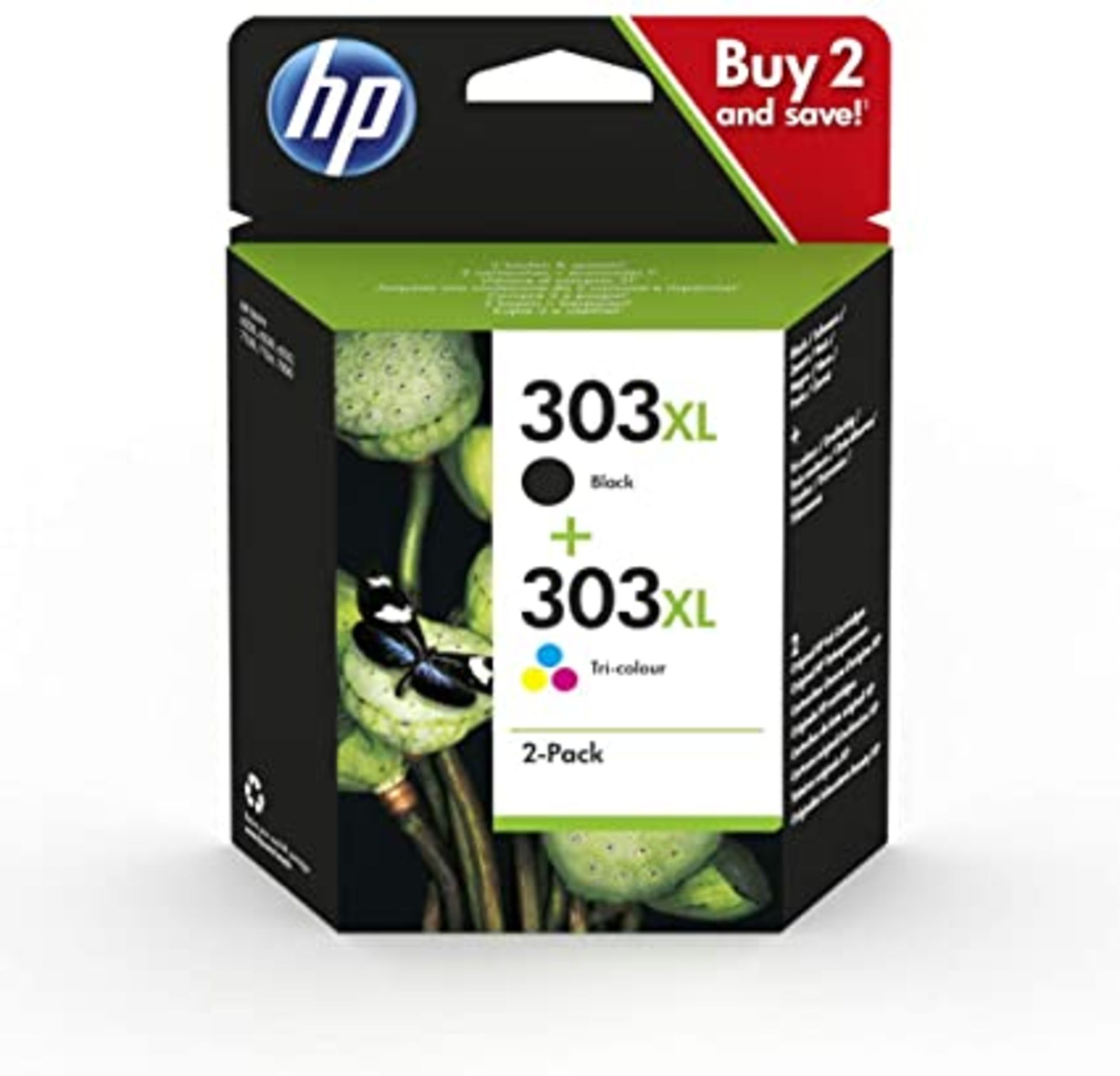 RRP - £ 50.48 HP 3YN10AE 303XL High Yield Original Ink Cartridges
